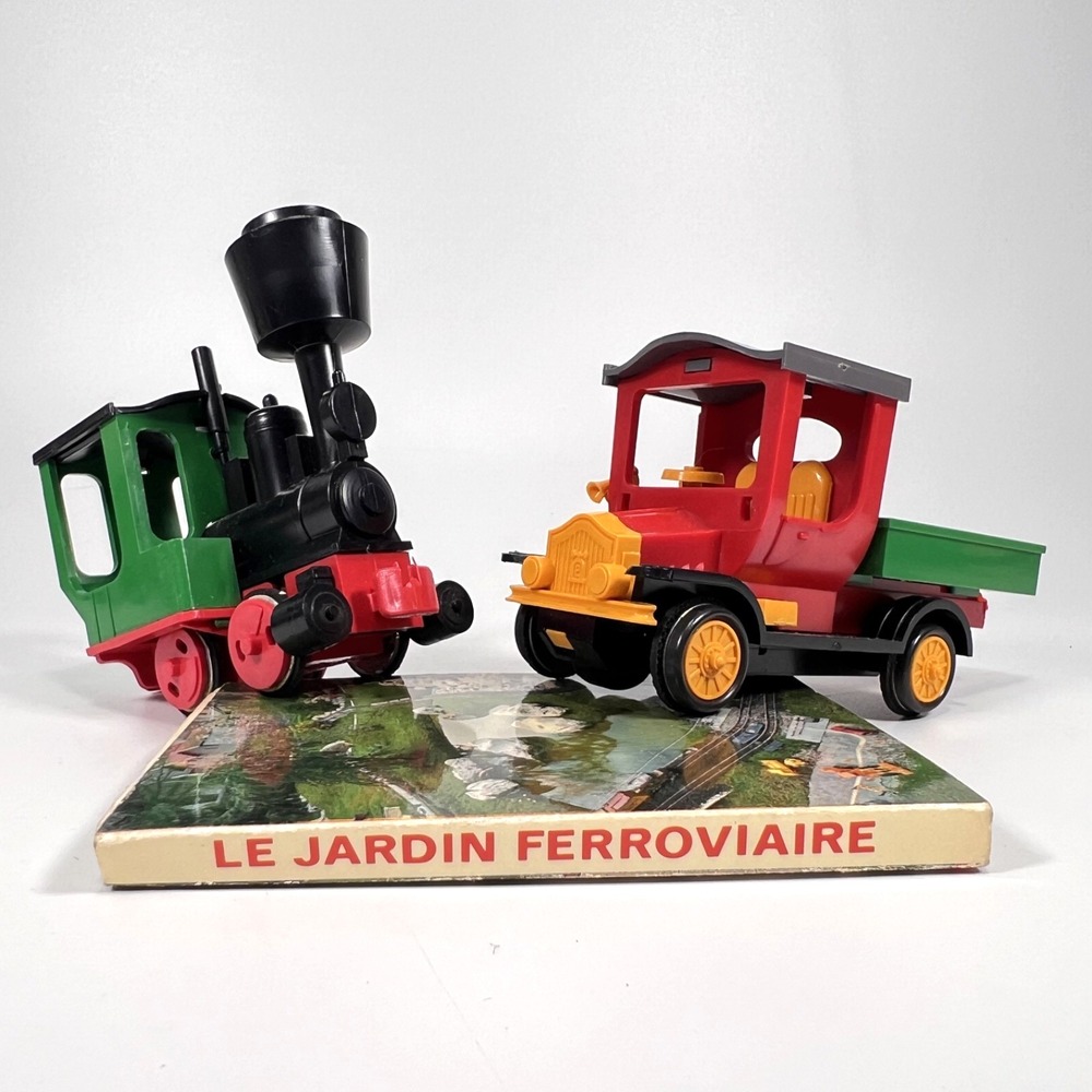 Vintage Lehmann LGB Gnomy 3-Piece Lot: Train, Truck & Vintage Layout Catalog